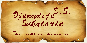 Đenadije Šukalović vizit kartica